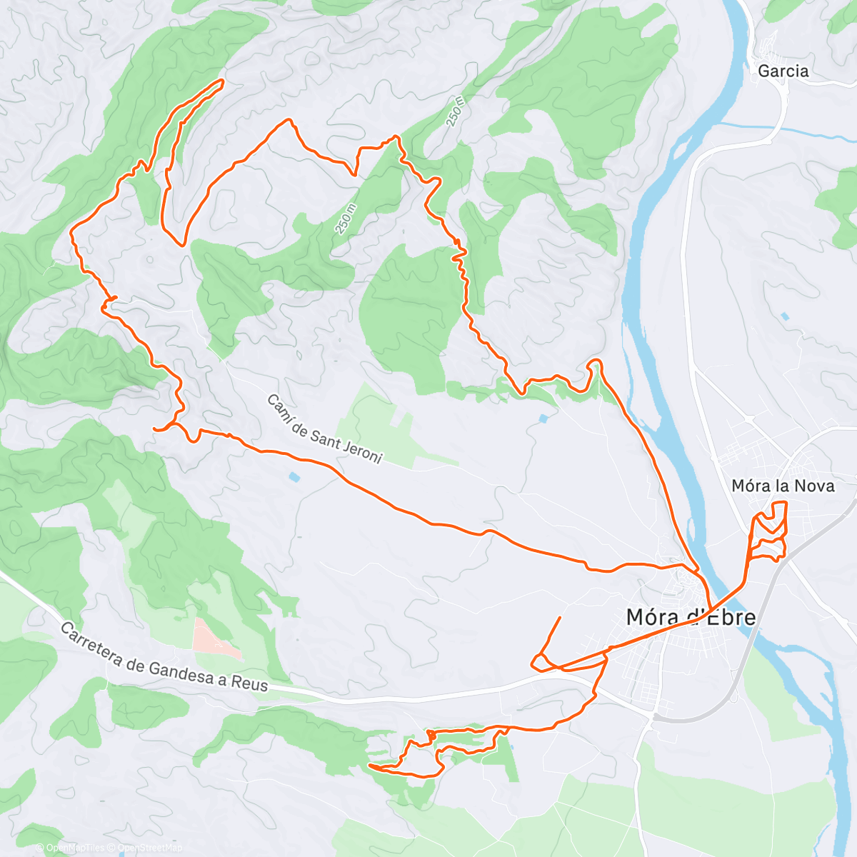 Map of the activity, Mtb amb bona companyia