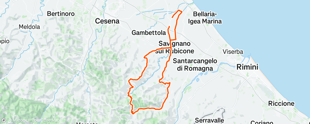 Mapa da atividade, Giro pomeridiano