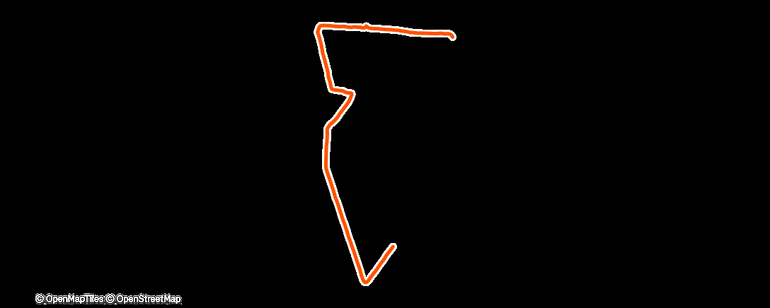 Map of the activity, Spaziergang am Nachmittag