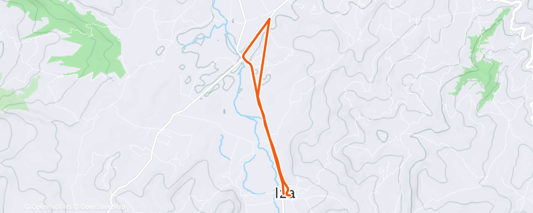 Map of the activity, Carrera por la mañana