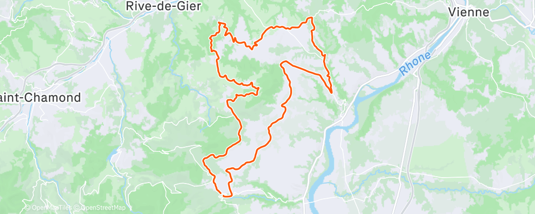 Map of the activity, Cyclisme