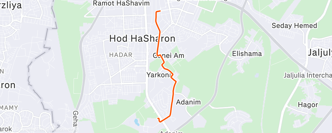 Карта физической активности (Morning Ride)