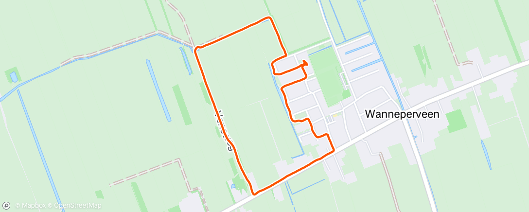 Map of the activity, Avondloop