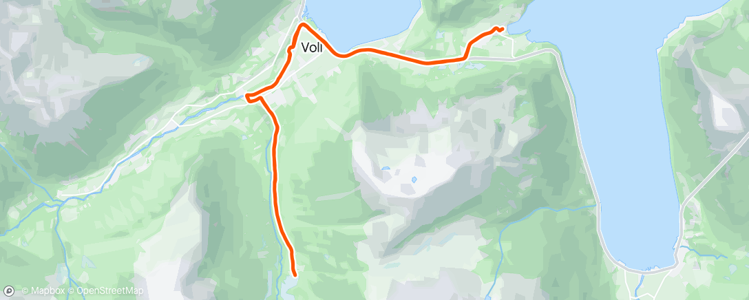 Map of the activity, Morning Trail Run