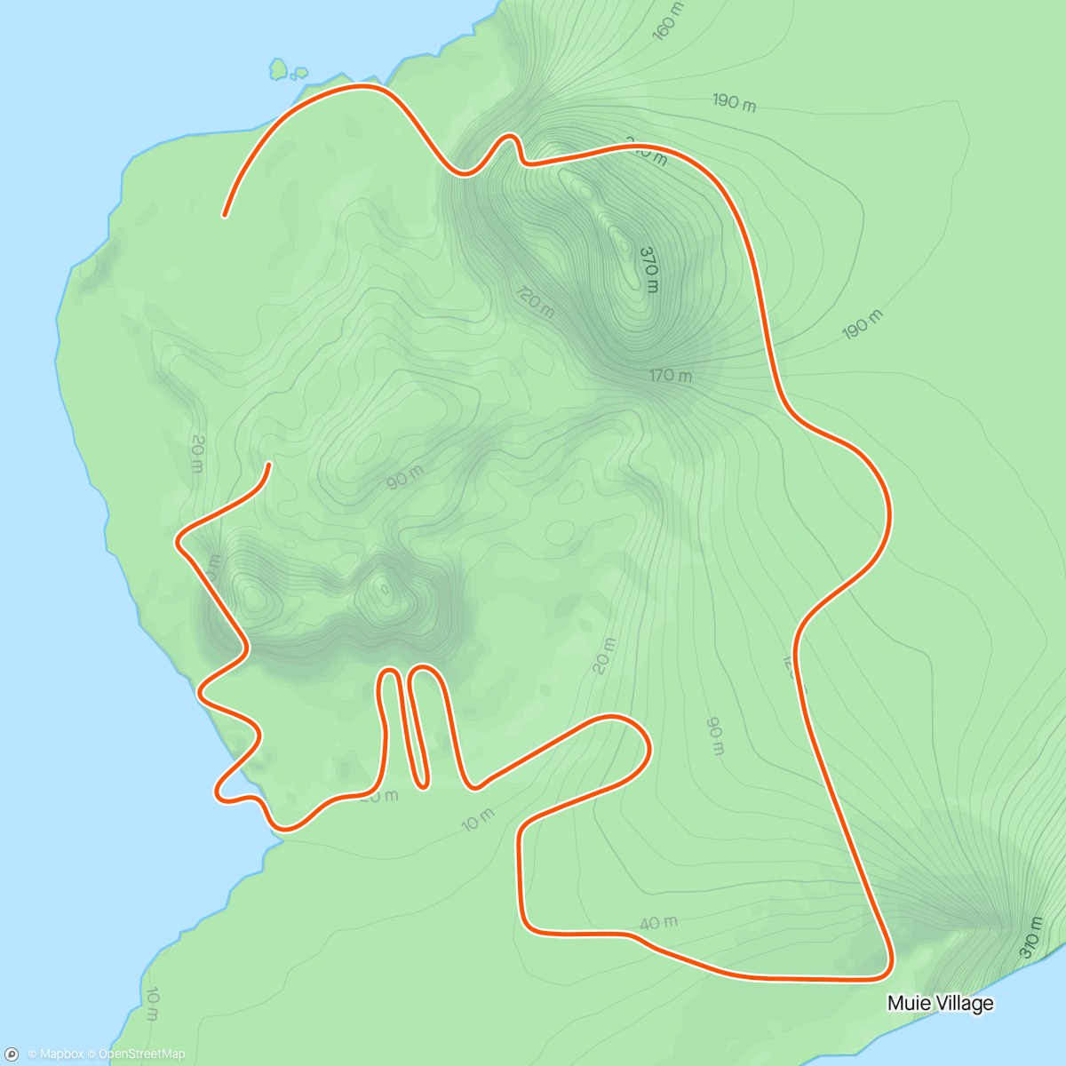 Map of the activity, Zwift - 220 W Tempo in Watopia