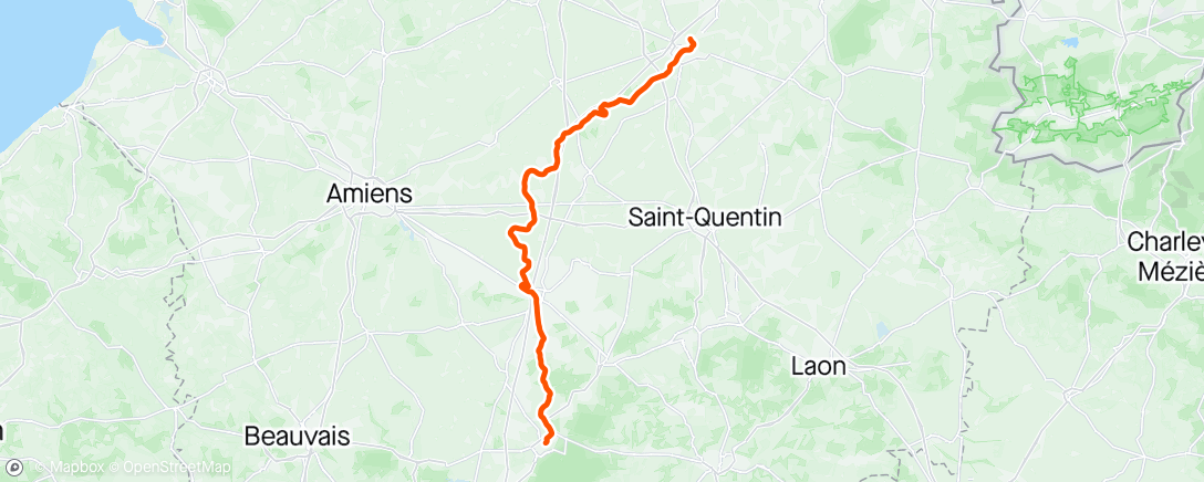 Map of the activity, Road to Paris rit 2