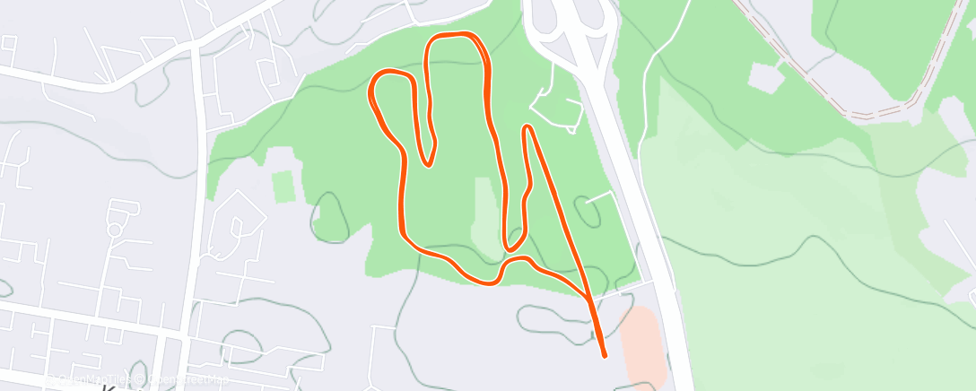 Map of the activity, Morning Run