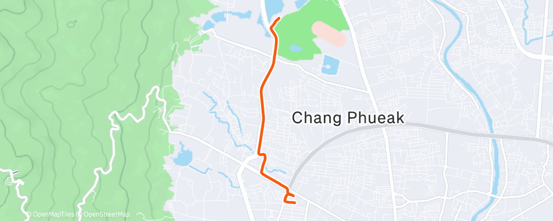 Map of the activity, 傍晚回酒店Ride