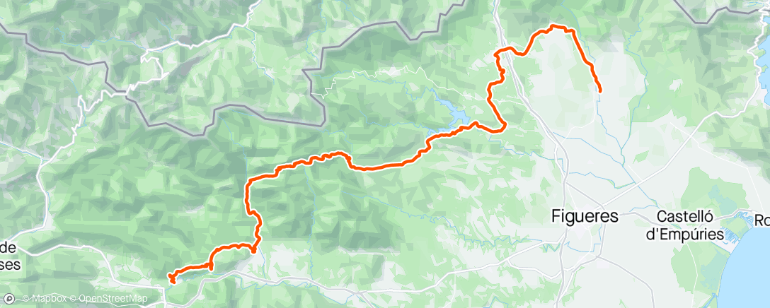Map of the activity, Catalunya Trail Bikepacking Day 3/8