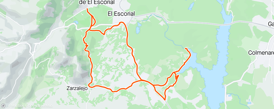 「Bicicleta de montaña matutina」活動的地圖