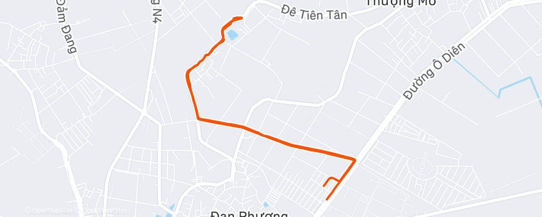 Map of the activity, Chạy ngoài trời