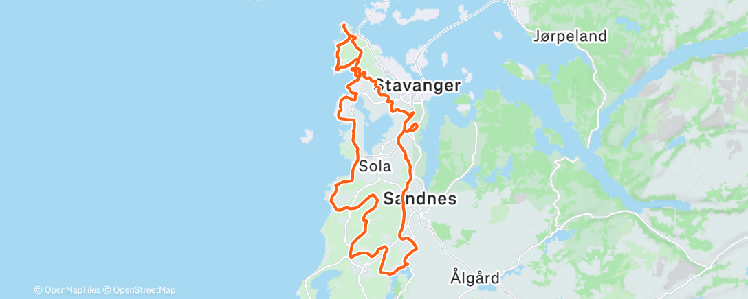 Map of the activity, Morning Gravel Ride