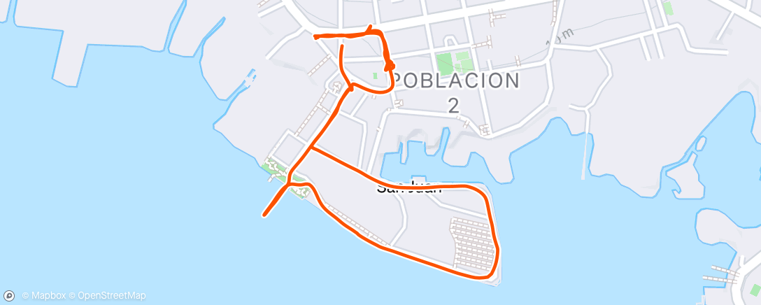 Map of the activity, Afternoon Walk