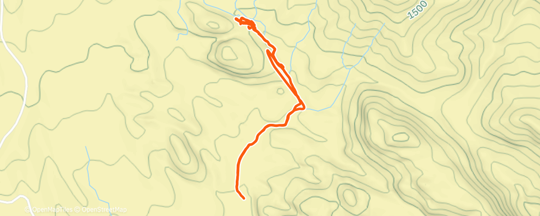 Map of the activity, Morning Rock Climb