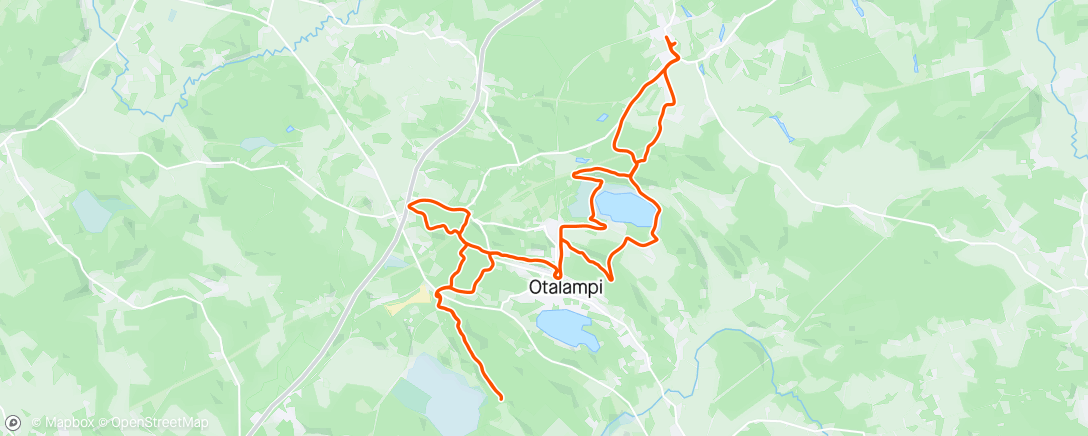 Mappa dell'attività Lunch Mountain Bike Ride