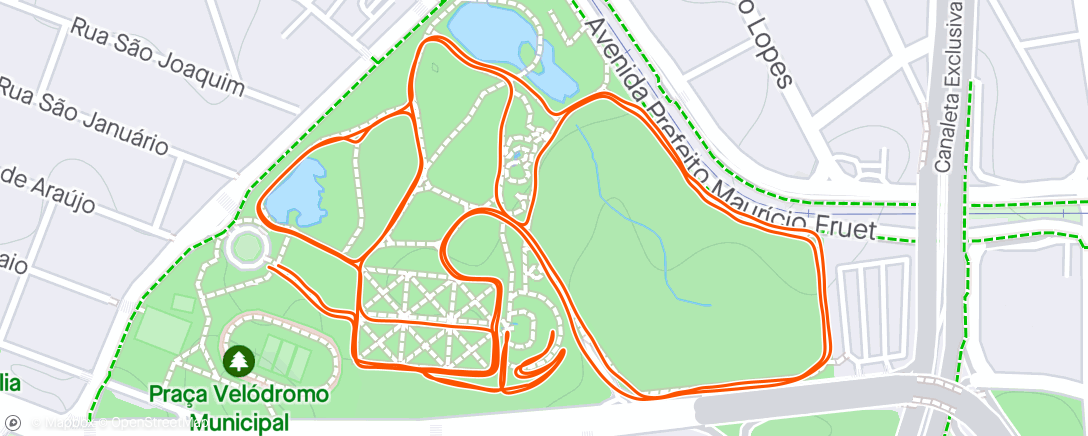 Map of the activity, 58° de 2024 - Jardim Botânico- Curutiba