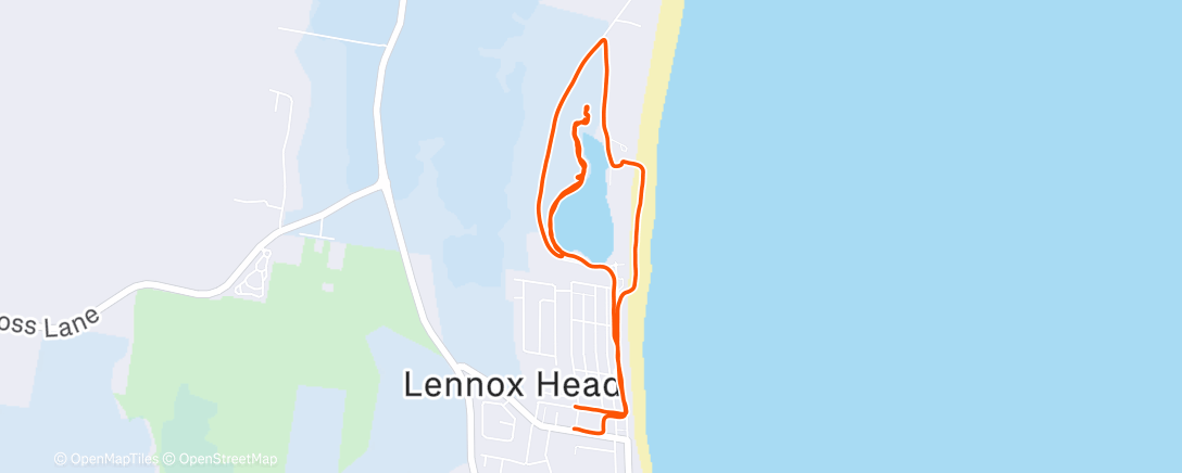 Map of the activity, Morning Run