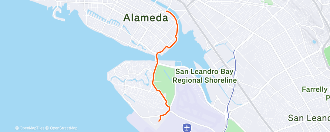 Map of the activity, Afternoon Ride
