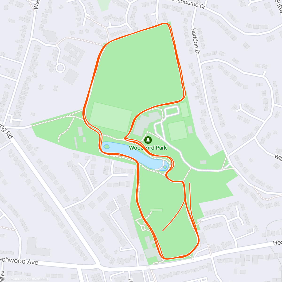Map of the activity, Orion smashes parkrun, 3 min 40 PB!