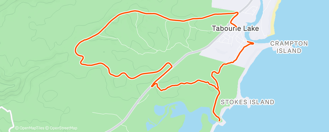 Map of the activity, Lemon tree creek loop
