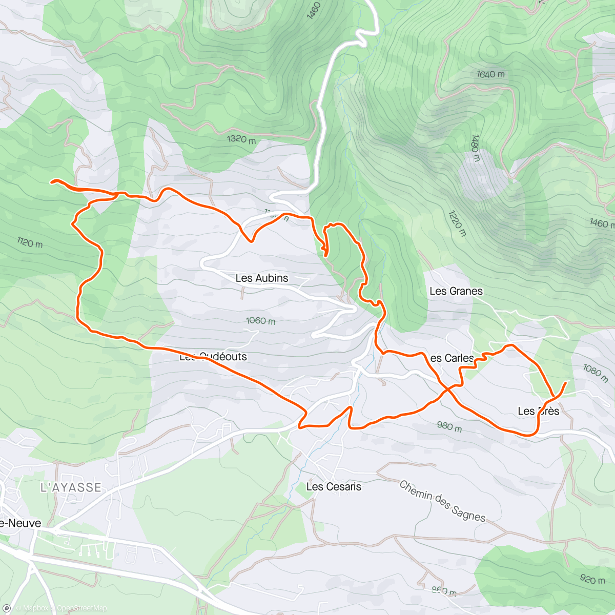 Map of the activity, Trail : Test Altra Timp 5