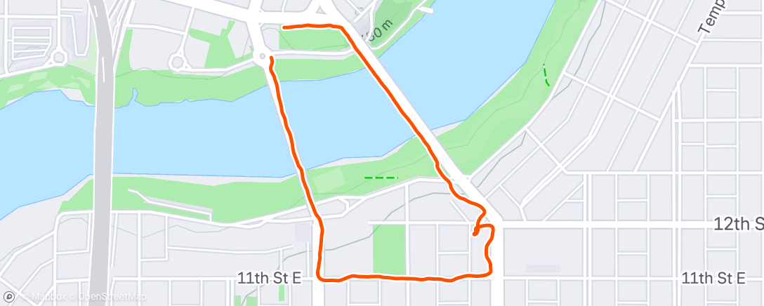 Map of the activity, Lunchtime walk