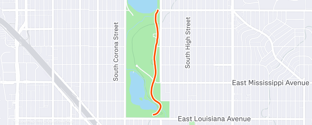 Map of the activity, Lunch Run