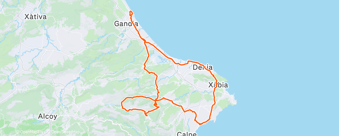 Map of the activity, Wielersport