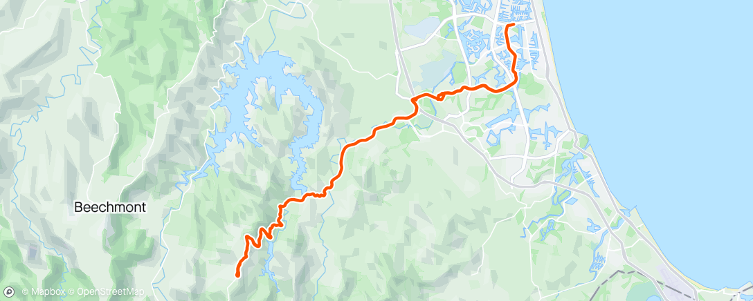 Map of the activity, Morning Hills ride