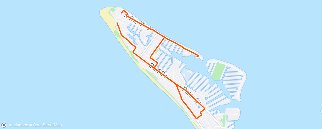 Map of the activity, Lunch Run