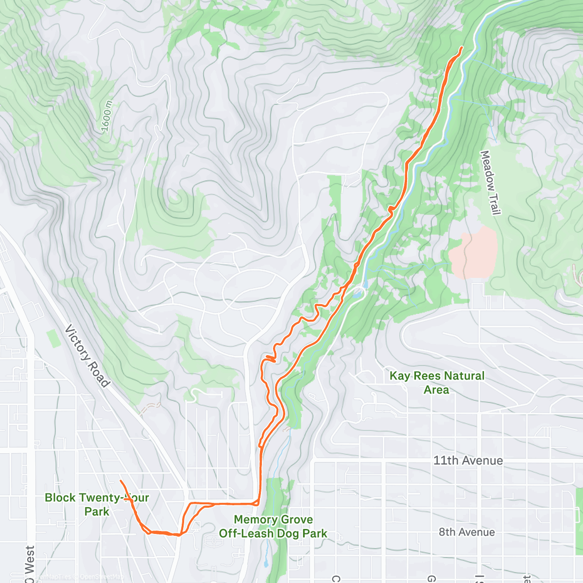 Map of the activity, Probably last outdoor run for the week.