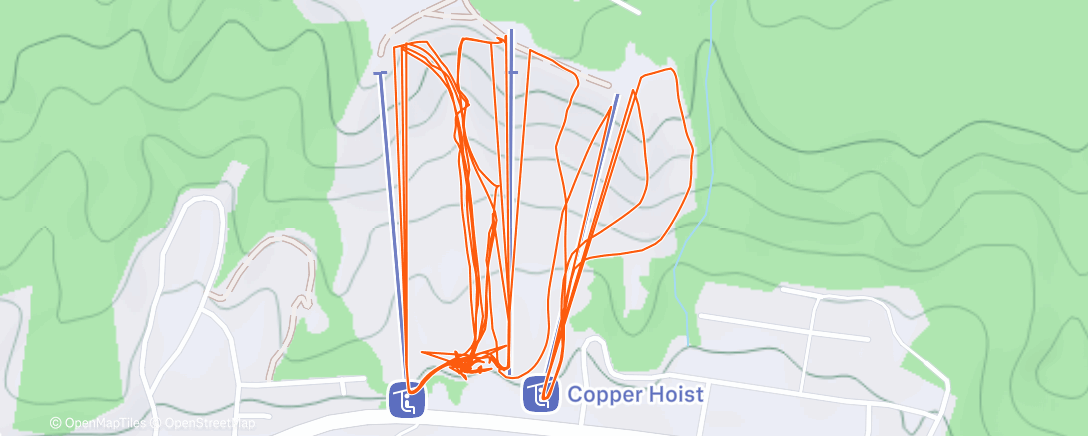 Карта физической активности (Evening Alpine Ski)