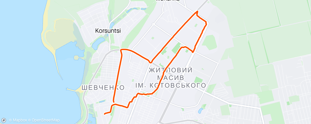 Mapa de la actividad (Прогулянка)