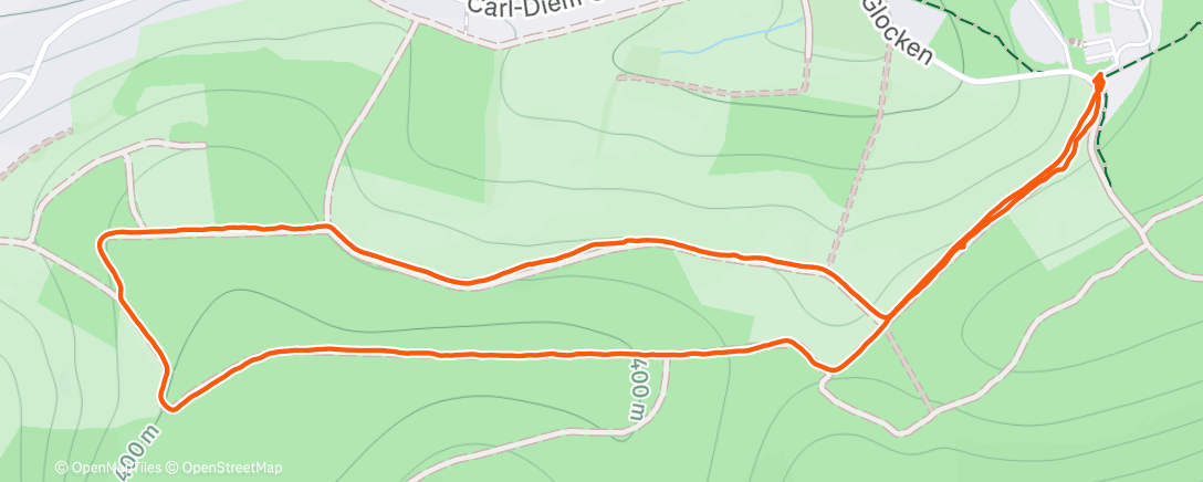 Map of the activity, Spaziergang am Nachmittag