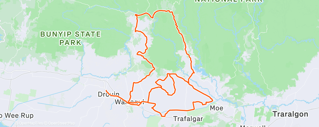 Map of the activity, Monky’s mud flats + baw baw challenge (Jayden’s version)
