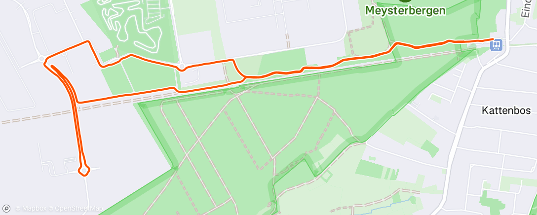 Map of the activity, Ochtendloop