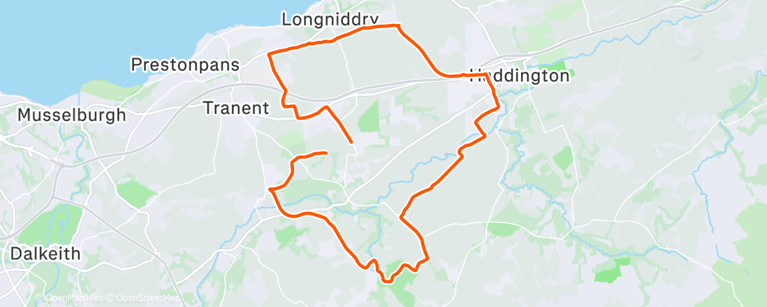 Map of the activity, Morning Ride