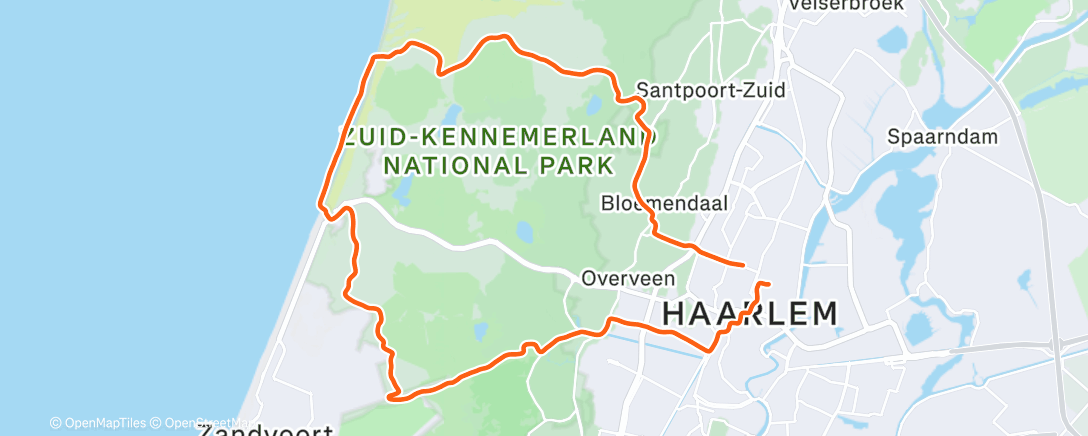 Map of the activity, Lunch Mountain Bike Ride