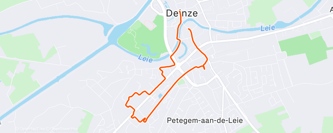 Map of the activity, Avondwandeling