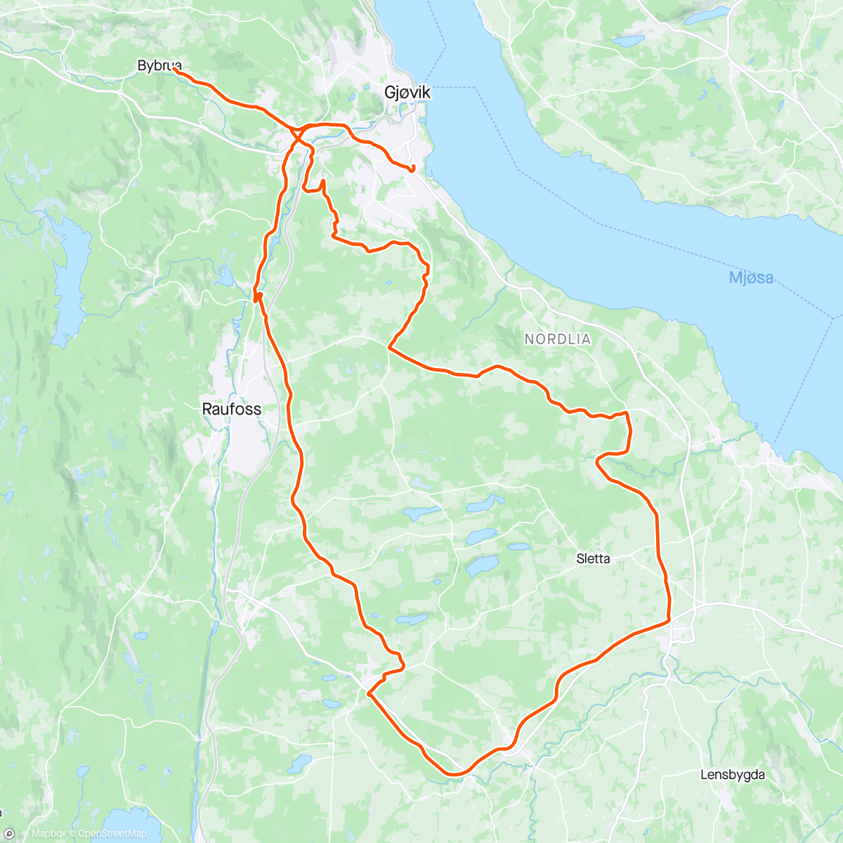 Map of the activity, Skravletur på hjul