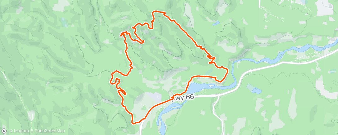 Map of the activity, Shred Wednesday night ride