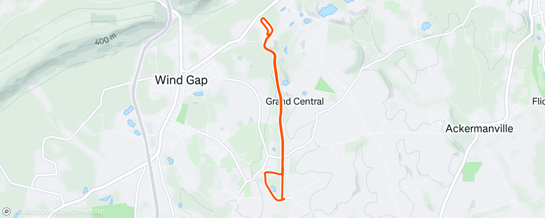 Map of the activity, Morning Run
