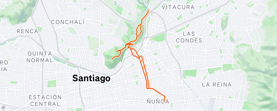 Map of the activity, Vuelta ciclista por la mañana