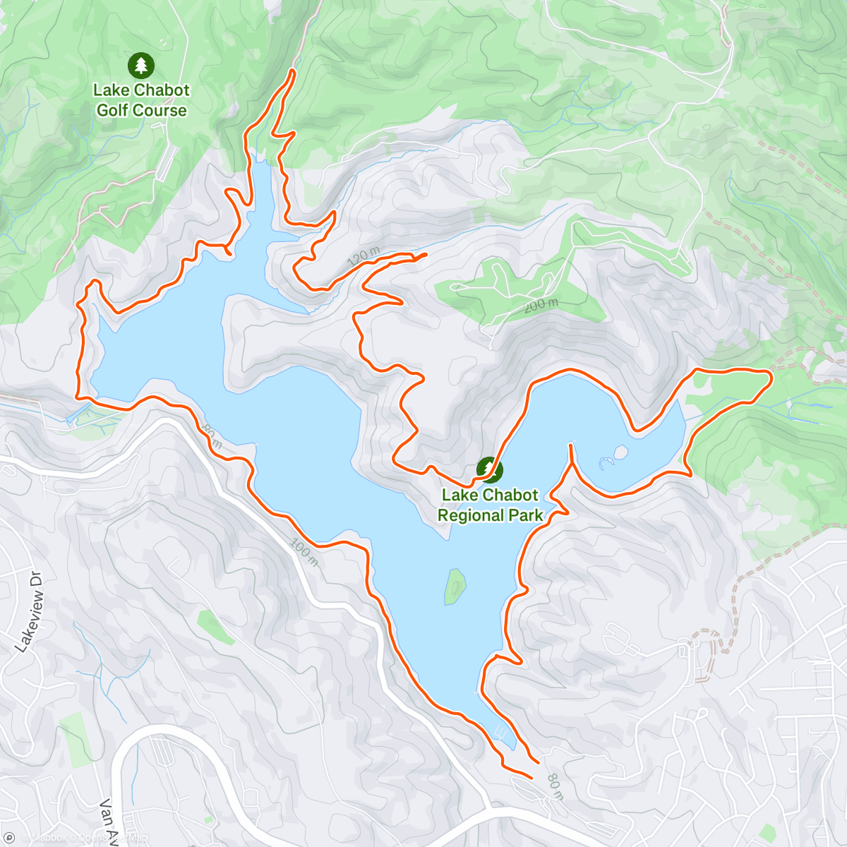 Map of the activity, Cami Long Trail Run 8mi