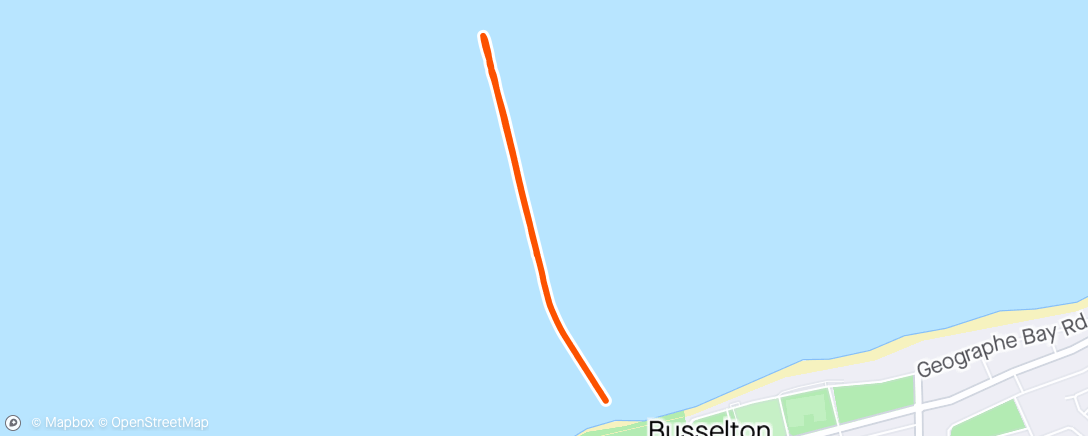 Map of the activity, Busselton Jetty