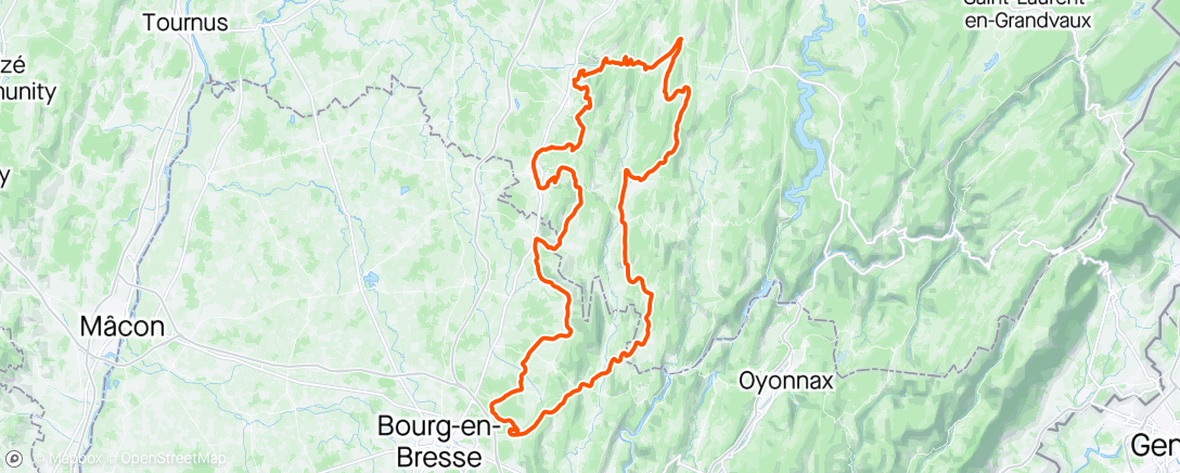 Map of the activity, Endurance et rythme