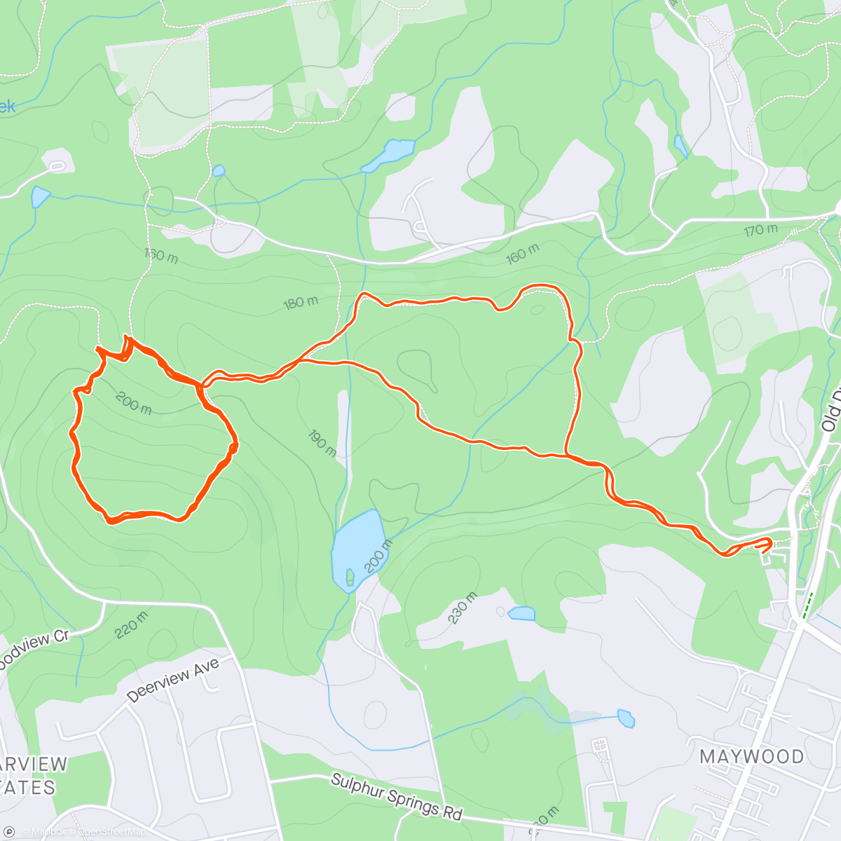 Map of the activity, Lovely morning run