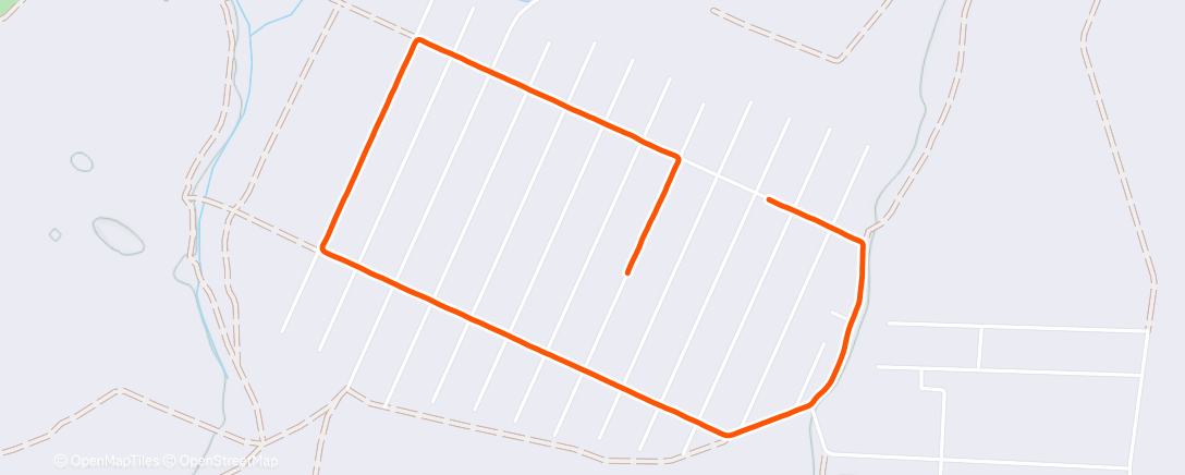 Map of the activity, Afternoon Run