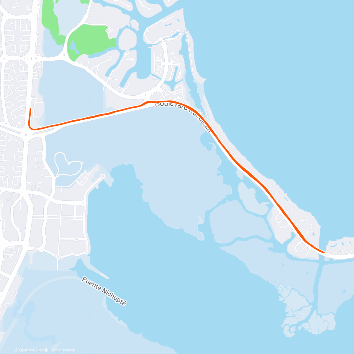 Map of the activity, Morning Run