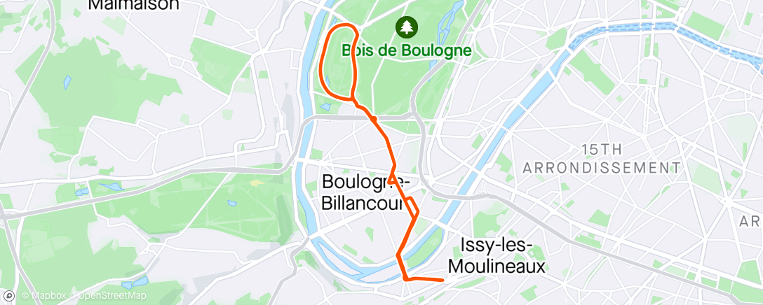 Map of the activity, Pour tourner les jambes 🦵